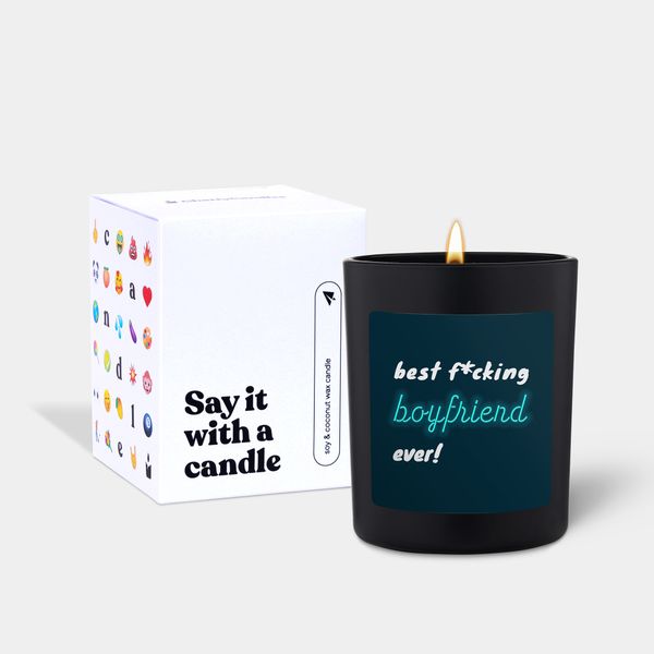 Candlehand Funny Quote Candle Best F*cking Boyfriend Ever