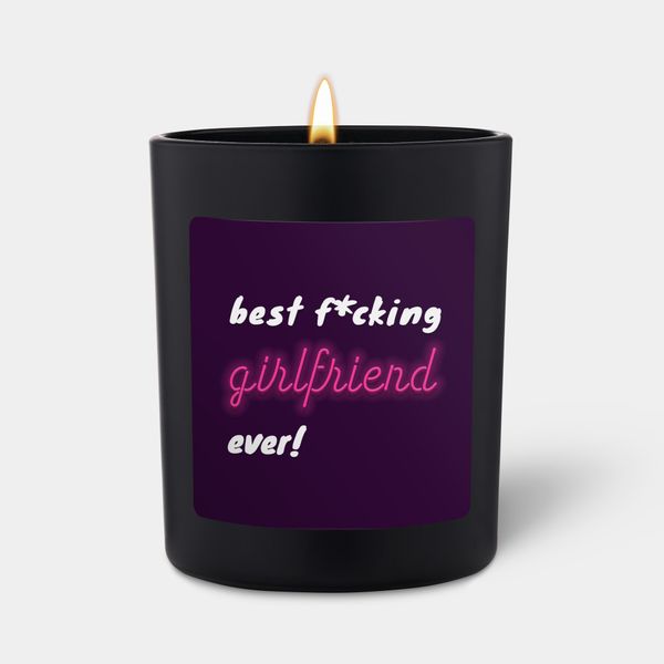 Candlehand Funny Quote Candle Best F*cking Girlfriend Ever