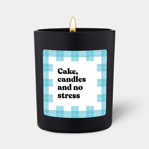 candlehand Funny quote candle Cake candles and no stress