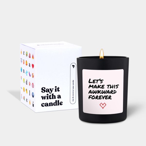 Candlehand Funny Quote Candle Let’s Make This Awkward Forever