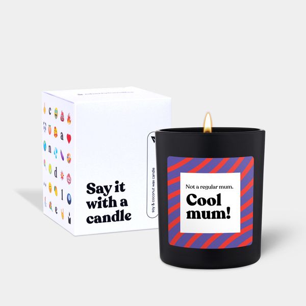 Candlehand Funny Quote Candle Not A Regular Mom. Cool Mum