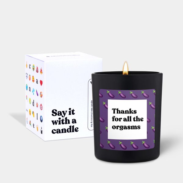 Candlehand Funny Quote Candle Thanks For All The Orgasms