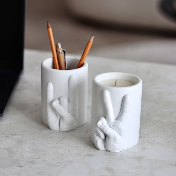 Candlehand Scented CandleHand Jars Scented Peace Gesture Candle