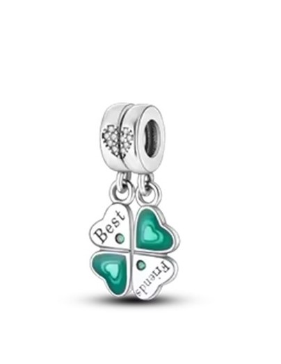 candy candle 925 Sterling Silver Best Friends Charm