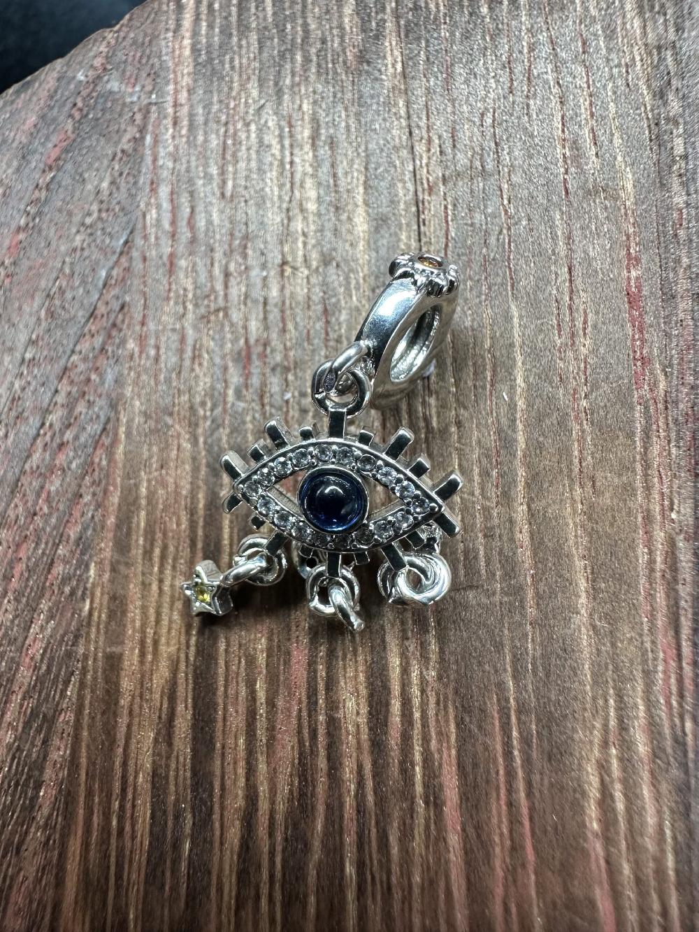 Candy Candle 925 Sterling Silver Eye Sun Moon & Stars Charm – Tarot Collection 