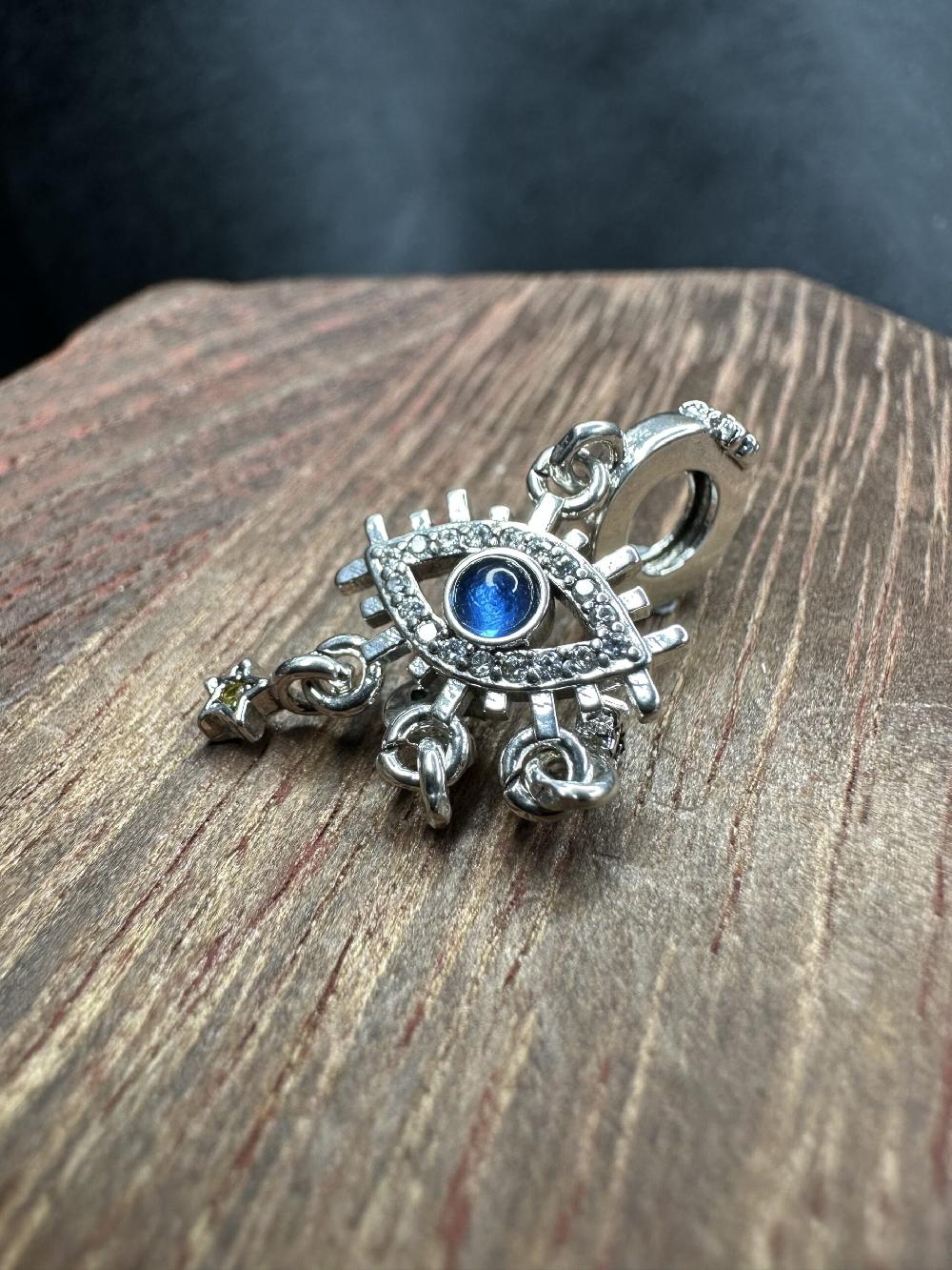 Candy Candle 925 Sterling Silver Eye Sun Moon & Stars Charm – Tarot Collection 