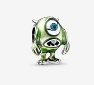 Candy Candle 925 Sterling Silver Mike Wazowski Charm