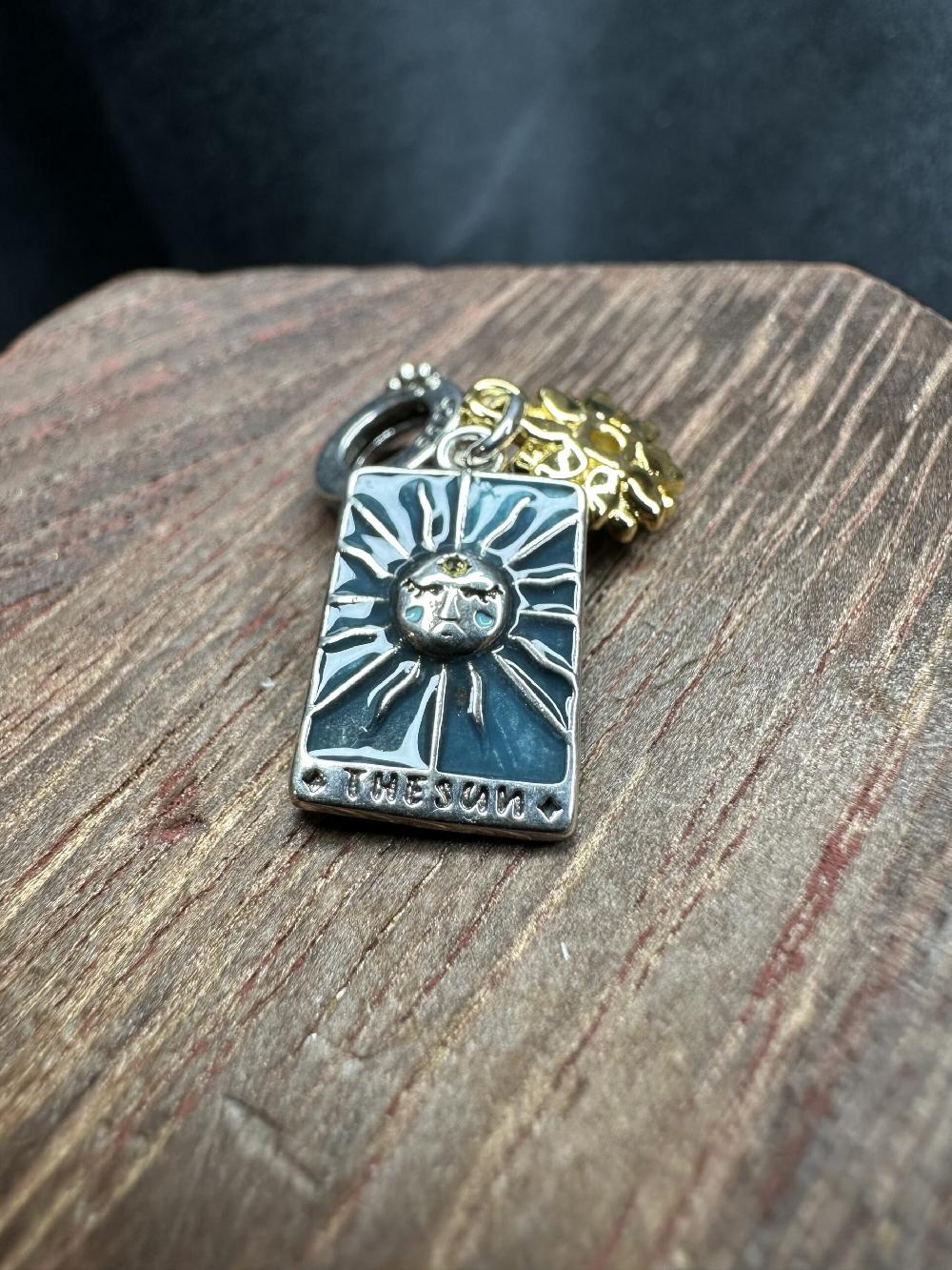 Candy Candle 925 Sterling Silver The Sun Charm (Tarot Collection)