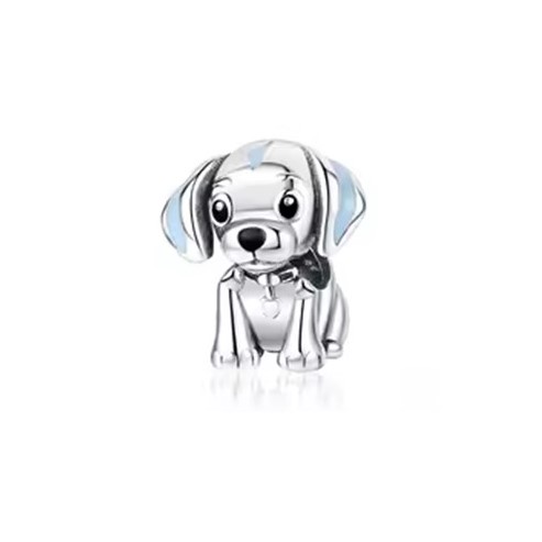 candy candle 925 Sterling Silver Stopper Dog Charm