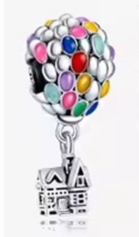 candy candle 925 Sterling Silver Up House Charm