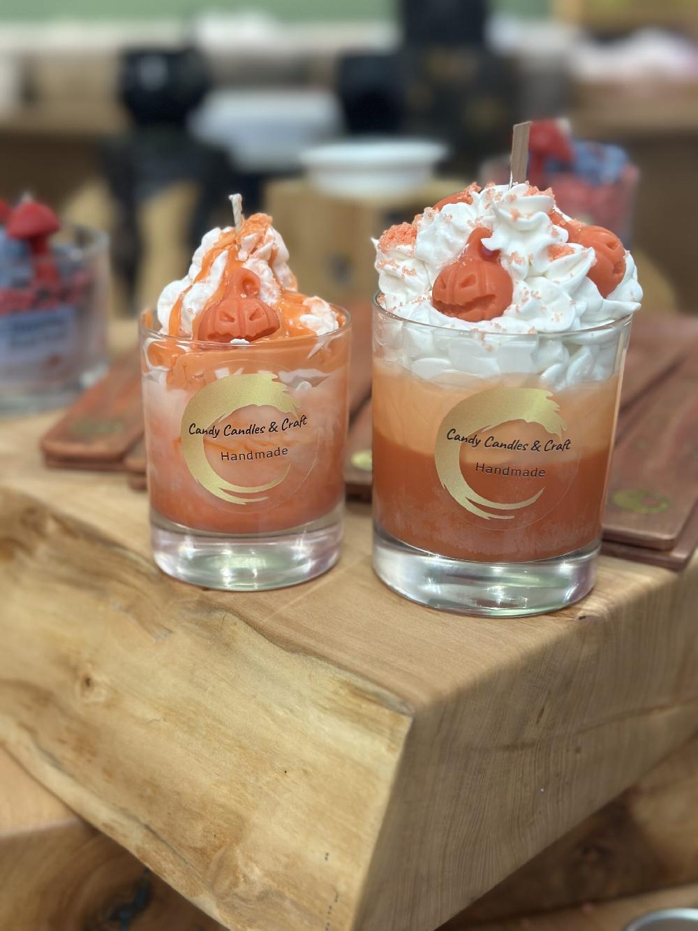 Candy Candle Autumn Pumpkin Spice Soy Wax Candle