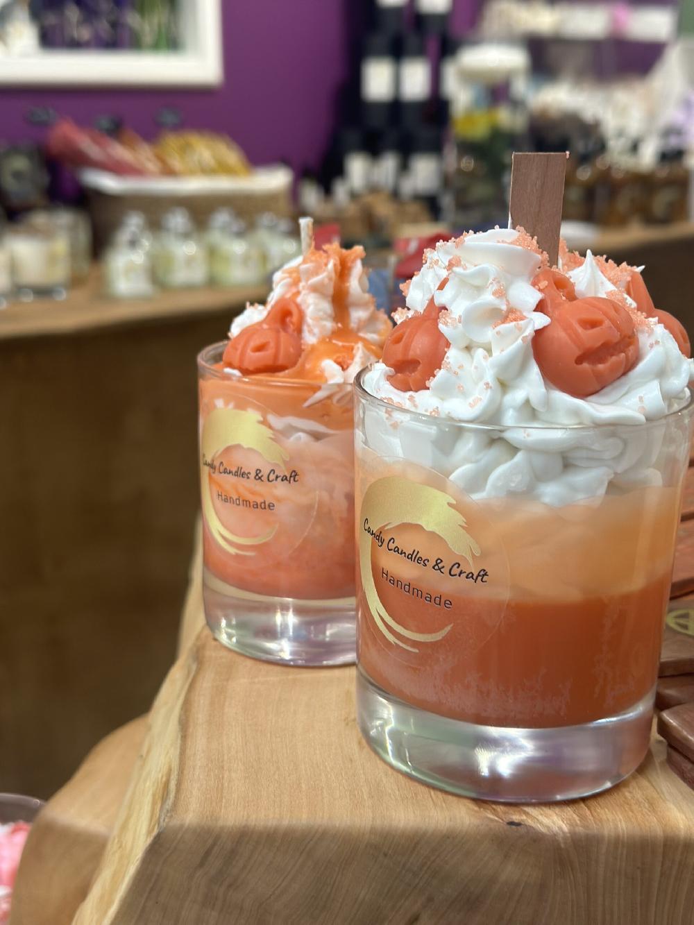 Candy Candle Autumn Pumpkin Spice Soy Wax Candle