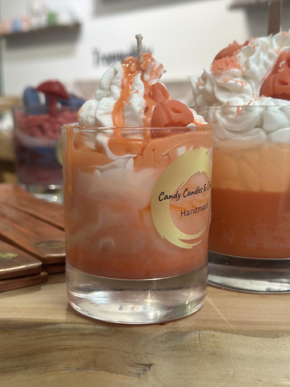 candy candle Autumn Pumpkin Spice Soy Wax Candle