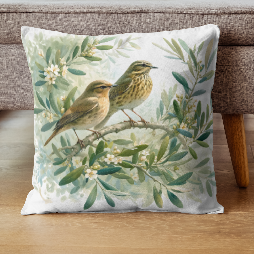 Candy Candle Floral And Bird Comfy Cushions
