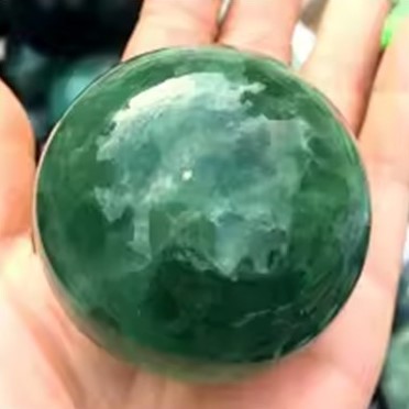 candy candle Green Fluorite Sphere (4-7cm)