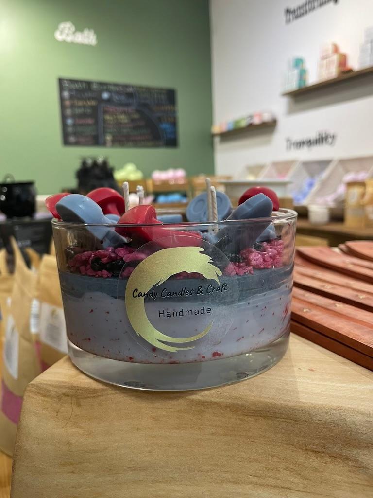 Candy Candle Haunting Rose Frost Soy Wax Candle