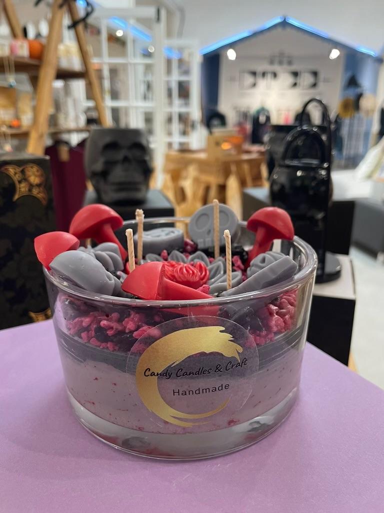 candy candle Haunting Rose Frost Soy Wax Candle