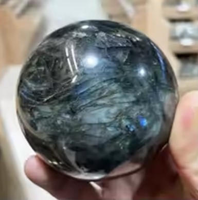 candy candle Labradorite Crystal Sphere (4-7cm)