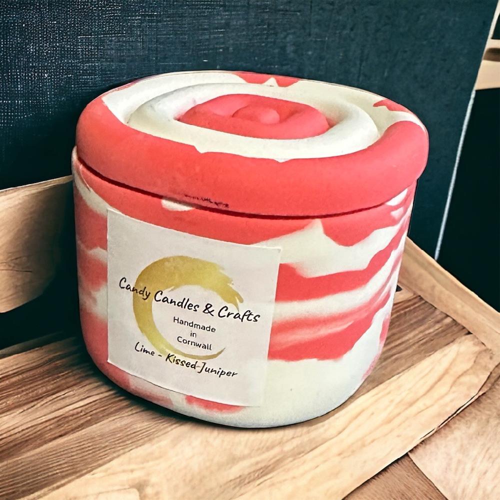 Candy Candle Lime Kissed Juniper Soy Wax Candle