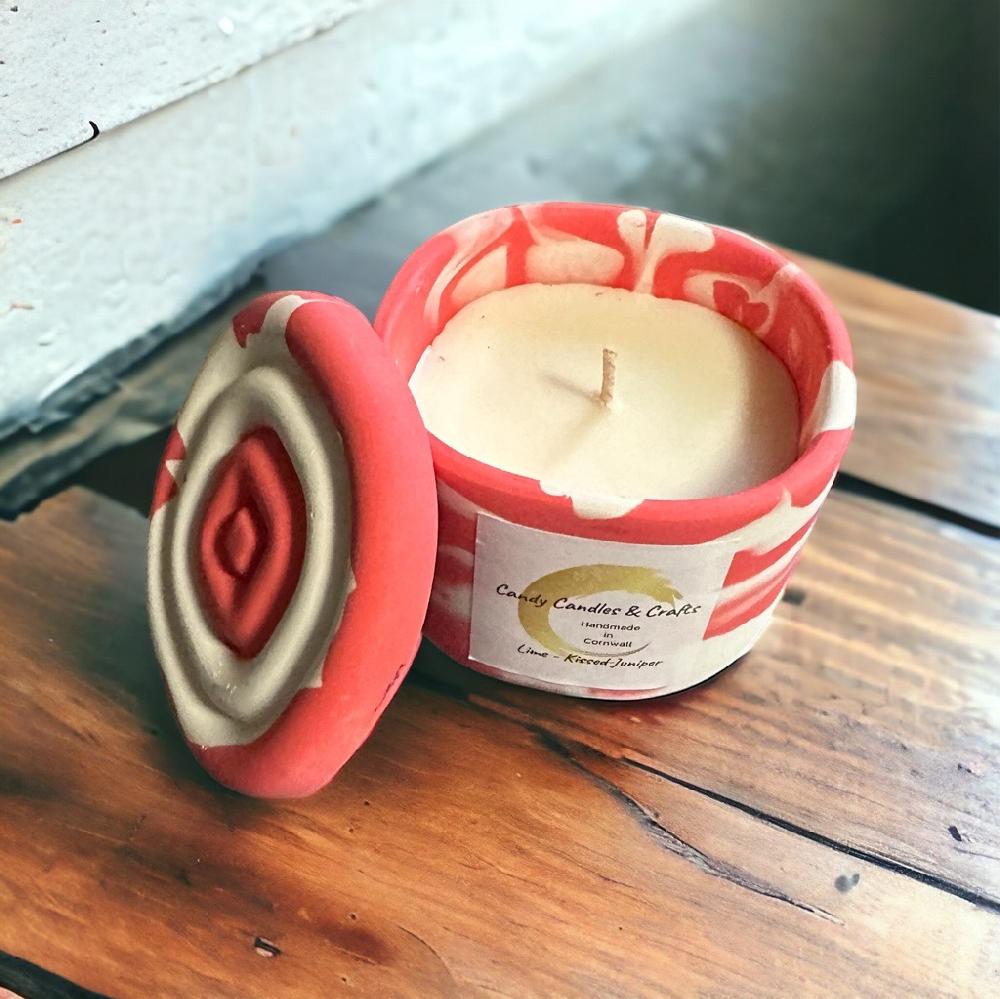 Candy Candle Lime Kissed Juniper Soy Wax Candle
