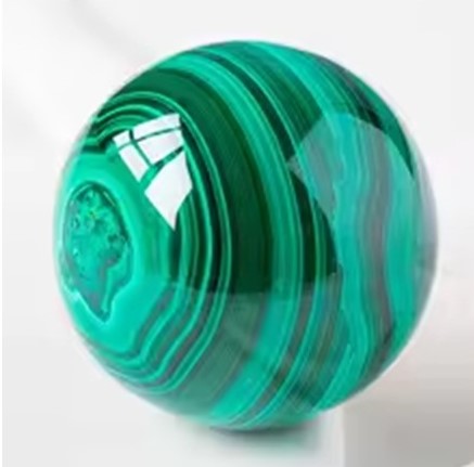 candy candle Malachite Sphere (4-7cm)