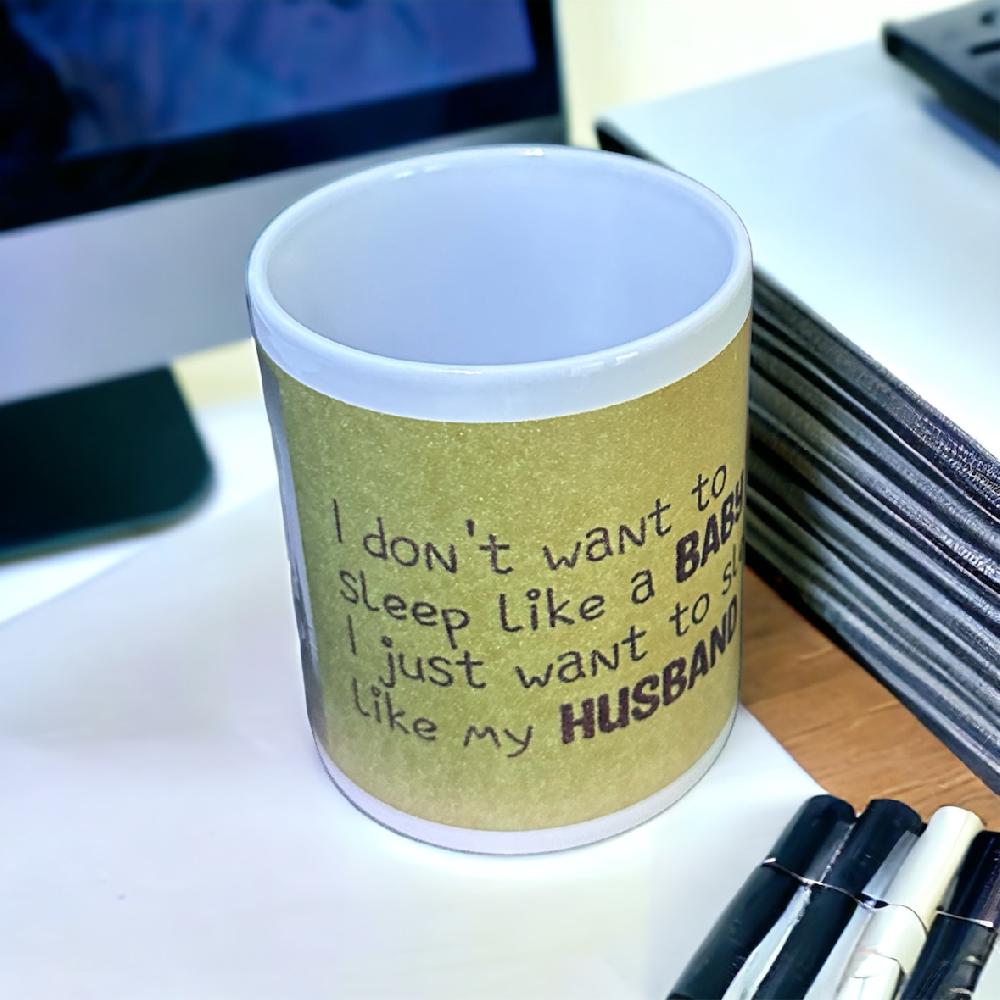 Candy Candle Sleep Like Hubby Mug