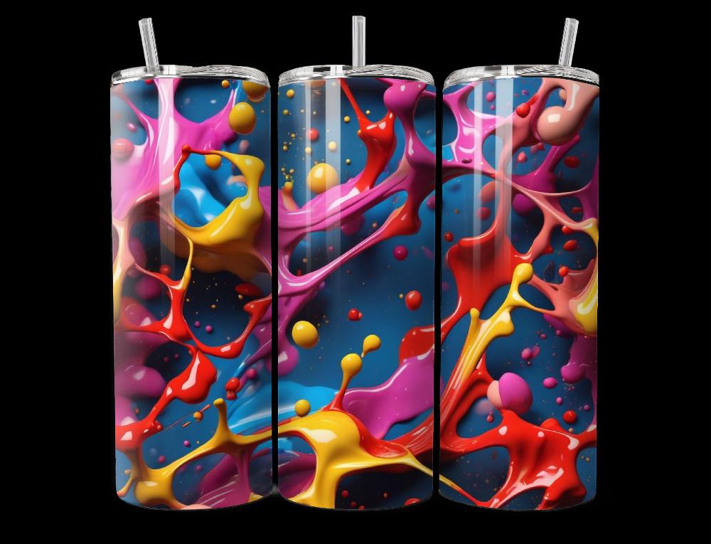 candy candle Splattered Paint