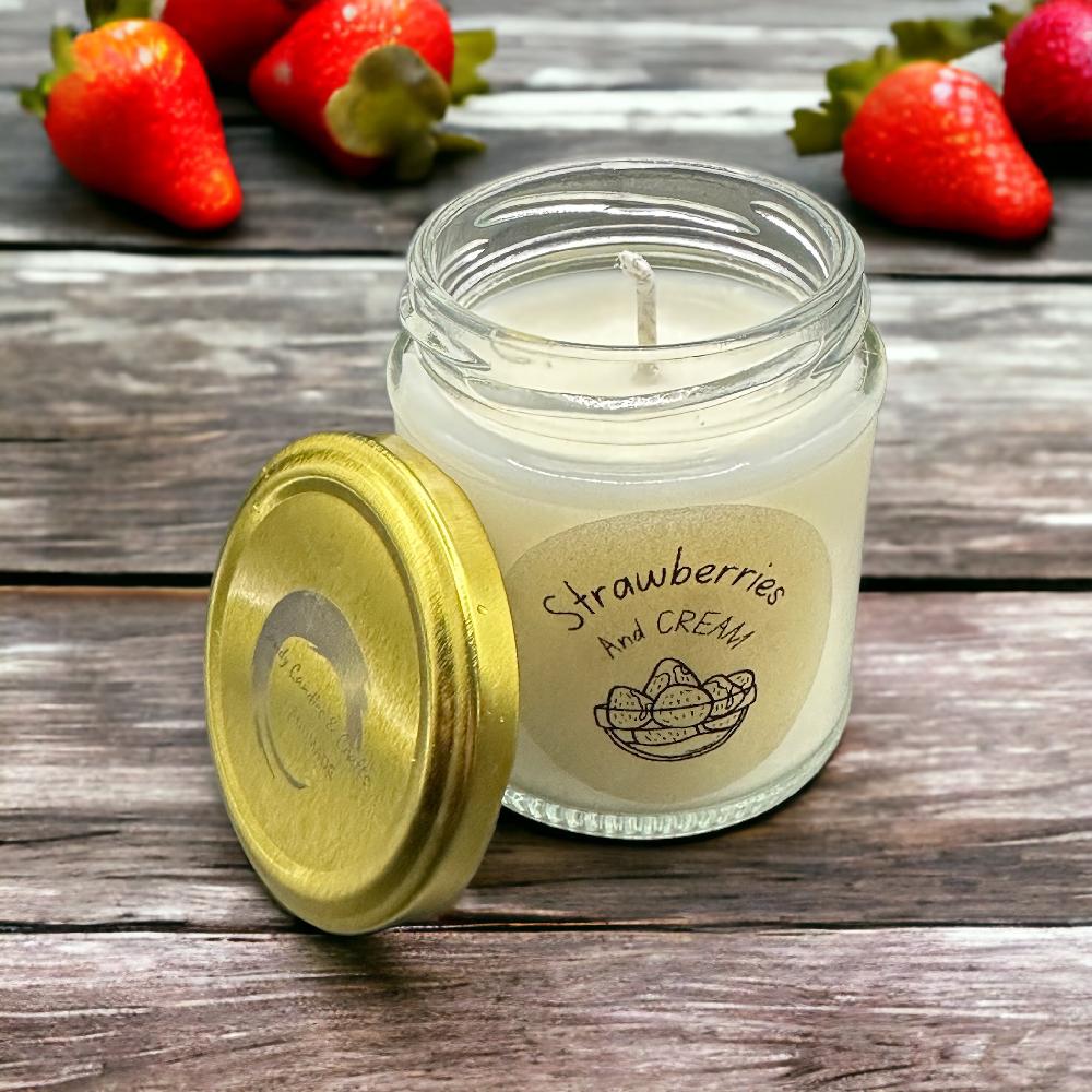 candy candle Strawberries & Cream