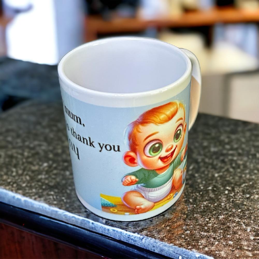 candy candle Thanks Mum Mug