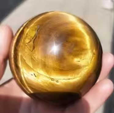 candy candle Tiger Eye Round Sphere (4-7cm)