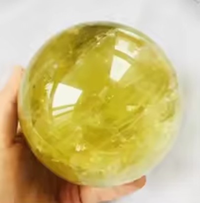 Candy Candle Topaz Crystal Sphere (4-7cm)