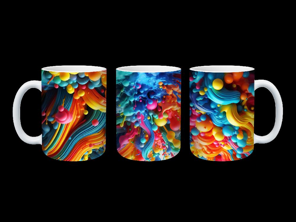 candy candle ChromaSplash: Colourburst Ceramic Coffee Mug Set