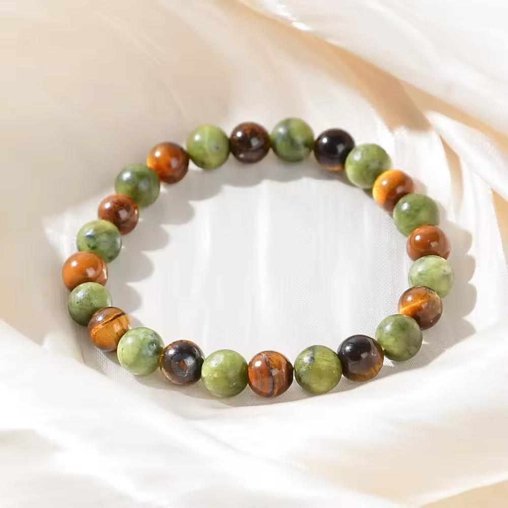 Candy Candle Money Magnet Bracelet – Tiger Eye & Canadian Jade