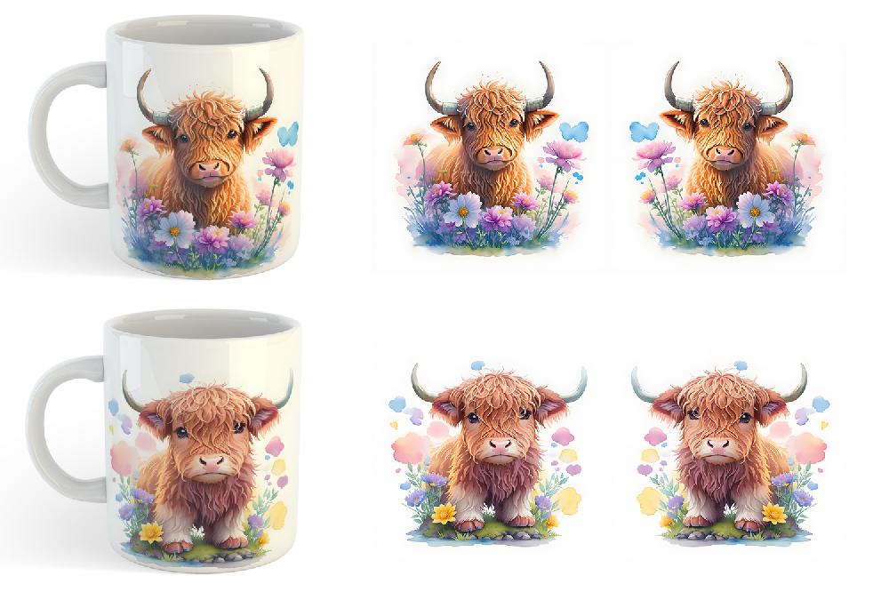 candy candle MooVingly Cute: Highland Harmony Ceramic Mug Set