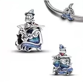 candy candle S925 Sterling Silver Magic Mickey Charm