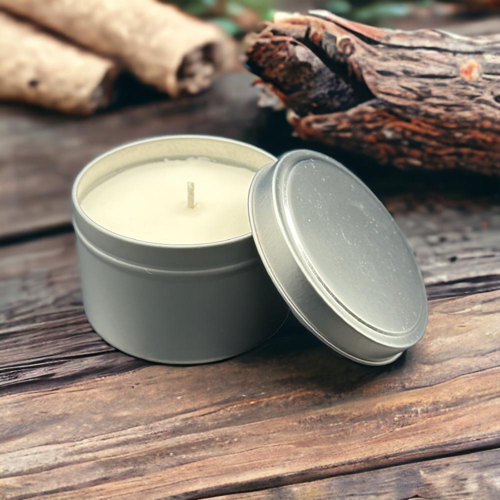 candy candle Serenity Glow Sandalwood & Amber Harmony Soy Candle