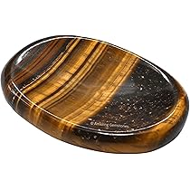 Candy Candle Tiger’s Eye Worry Stone – Strength And Confidence In Your Hands