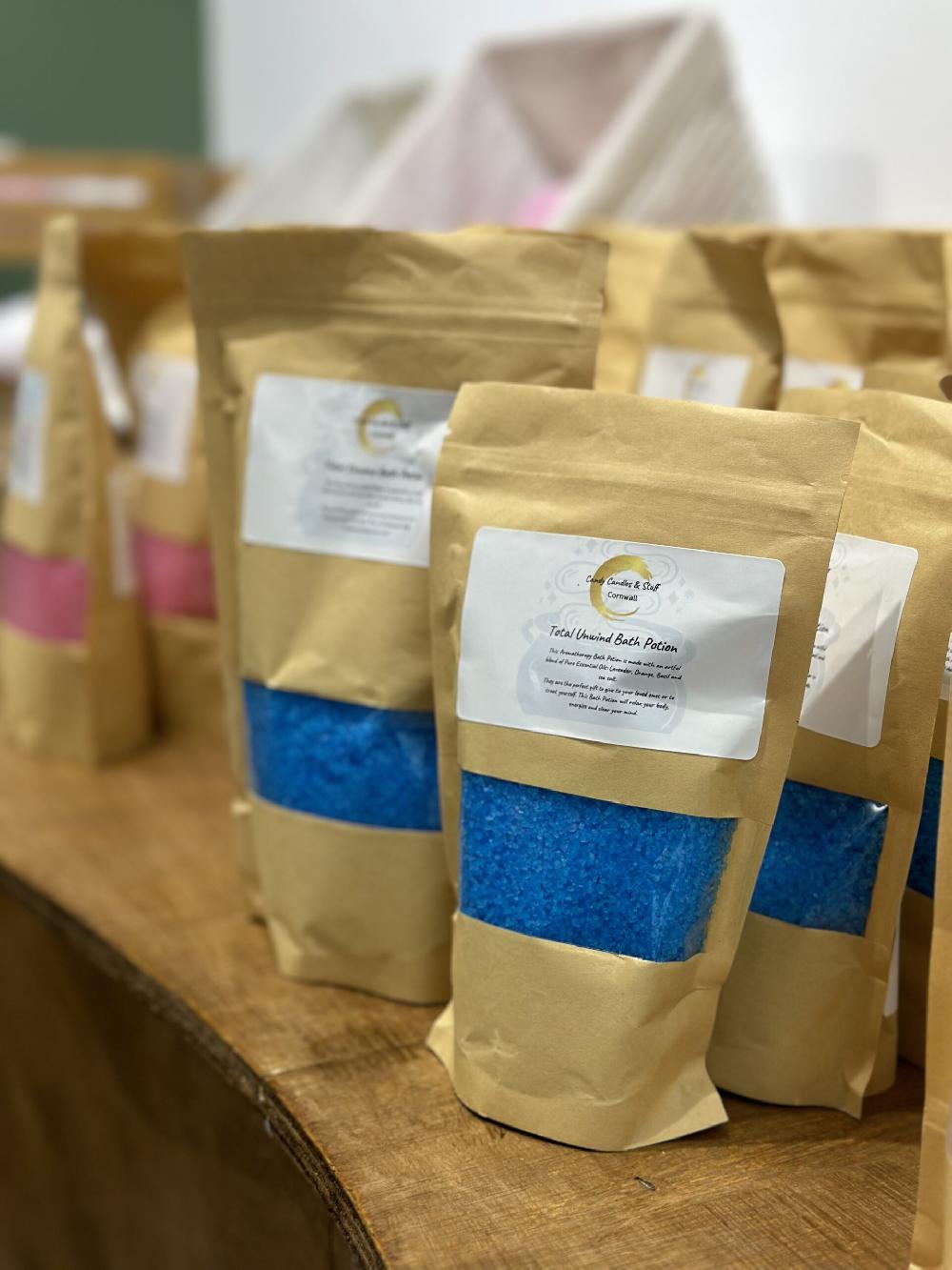 candy candle Total Unwind Bath Potion – Relax Rebalance & Rejuvenate ✨