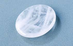 candy candle White Crystal Worry Stone – A Symbol of Purity and Calm