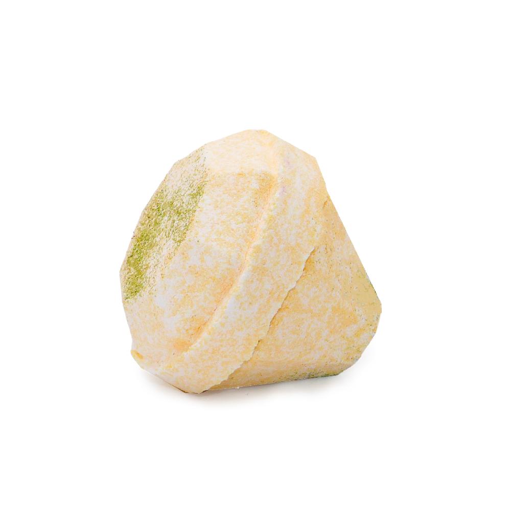 Candy Candle White & Gold Gemstone Bath Bomb – Luxurious Sparkling & Skin-Nourishing ✨