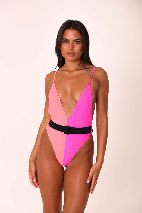 candypants Colour block swimsuit