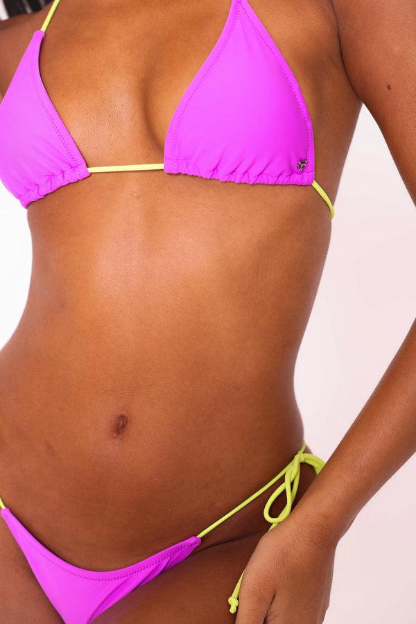 Candypants Contrast Triangle Bikini Top