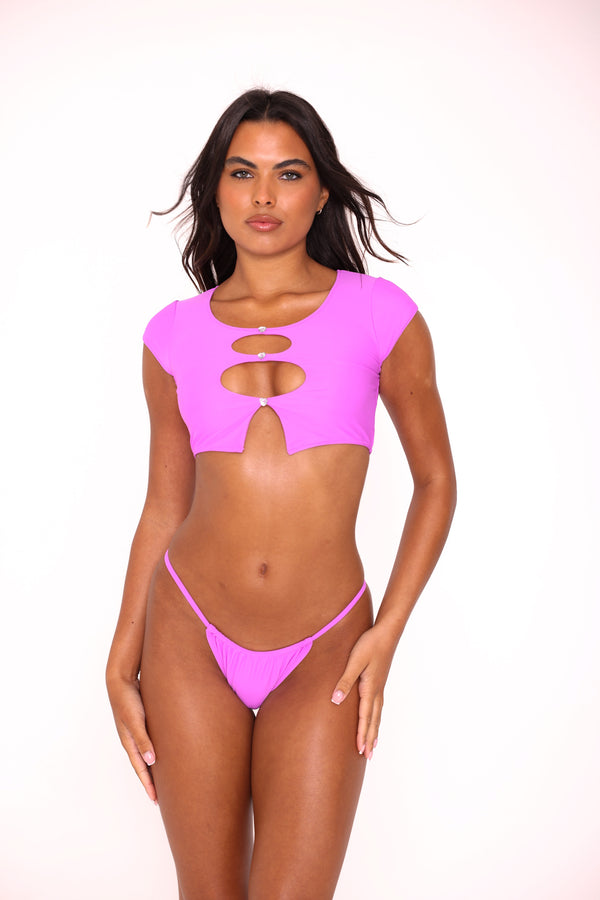 Candypants Crop Cut Out Bikini Top