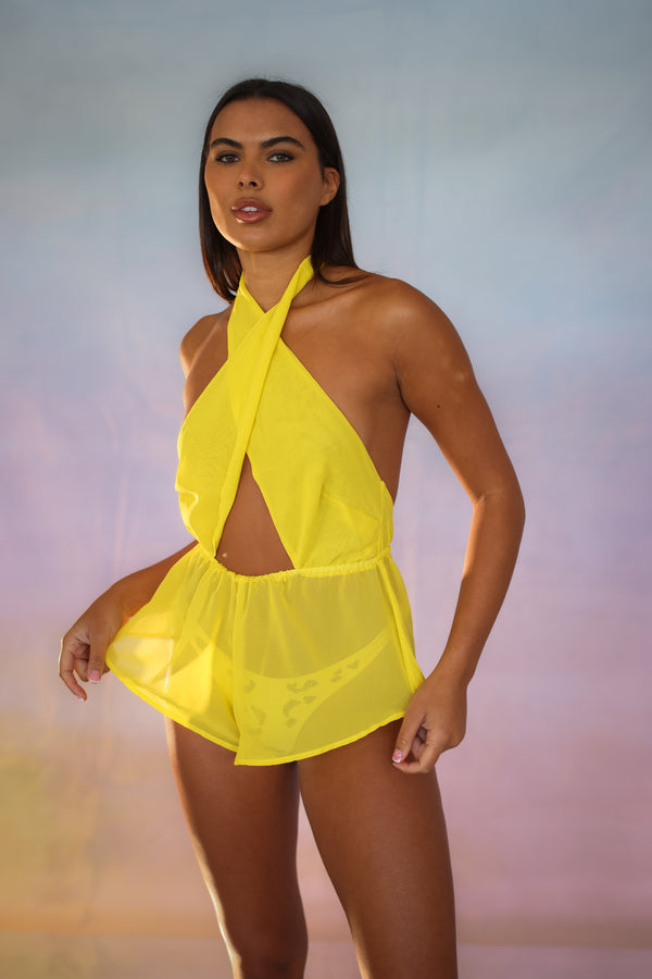 Candypants Halter Playsuit