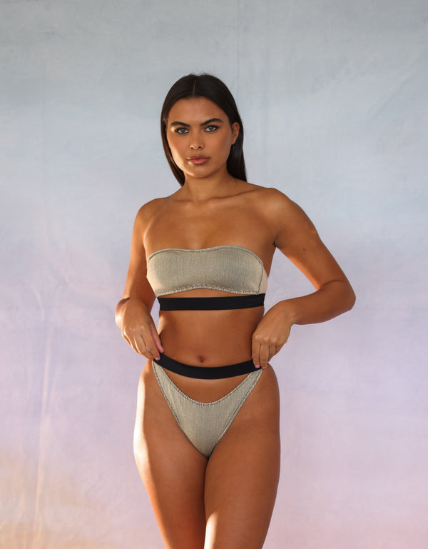 candypants Lurex rib brief