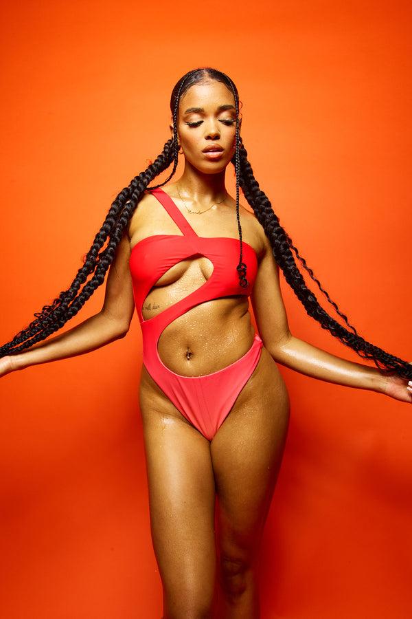 Candypants Ombre Cut Out Swimsuit