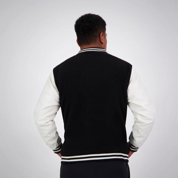 Canterbury Of New Zealand ADULT CCC LETTERMAN JACKET BLACK & WHITE