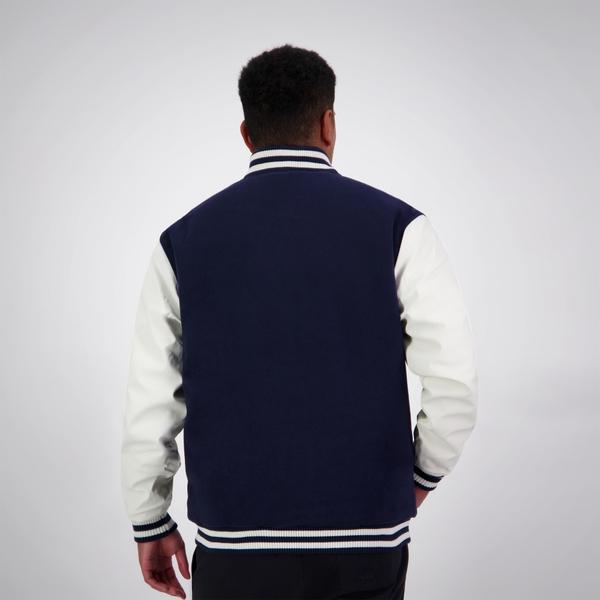 Canterbury Of New Zealand ADULT CCC LETTERMAN JACKET NAVY & WHITE