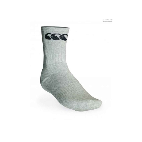 canterbury of new zealand ADULT COTTON SPORT CALF SOCK GREY
