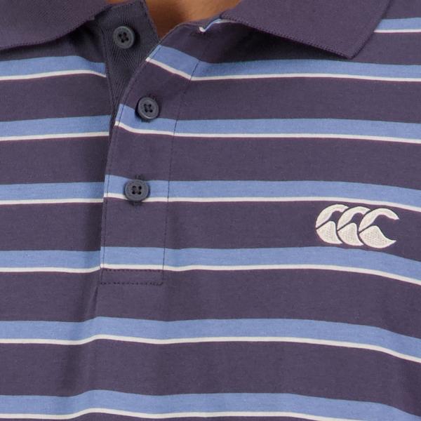 Canterbury Of New Zealand CCC YARN DYE POLO EBONY